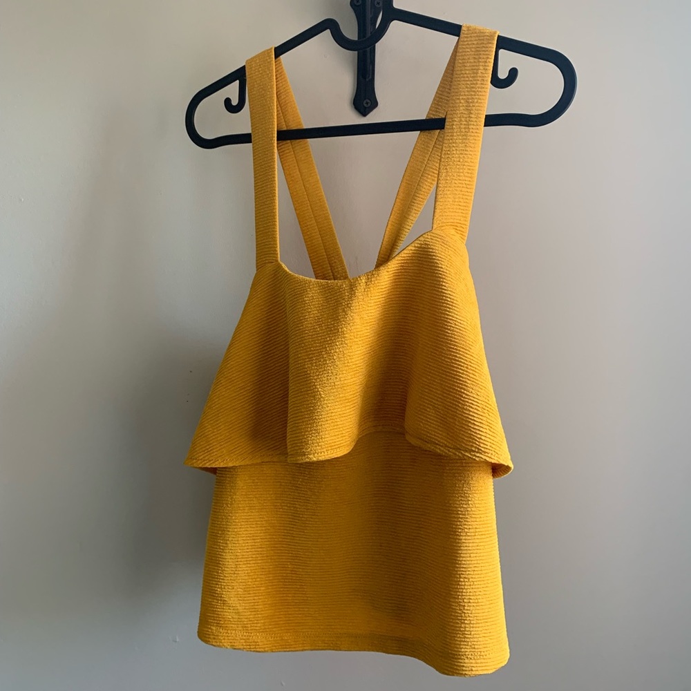 Texture and Thread Tiered Tank